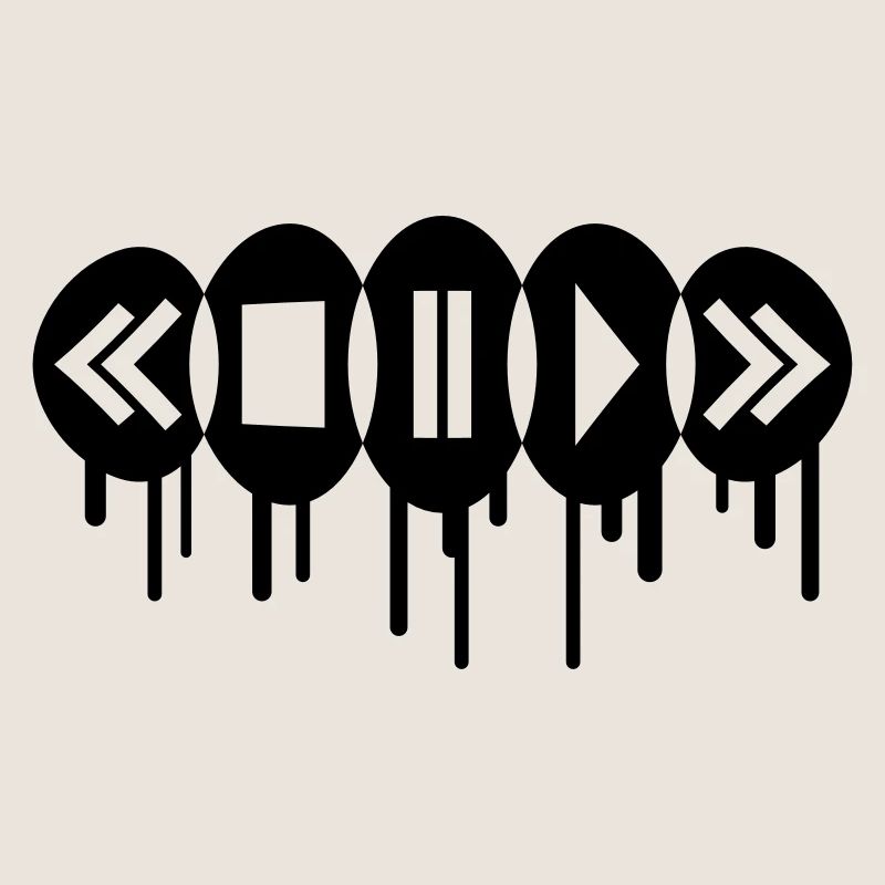 Music Player Graffiti Logo