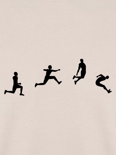Weitsprung long jump Silhouette-Zeichnung