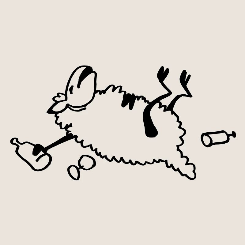 Besoffenes Schaf