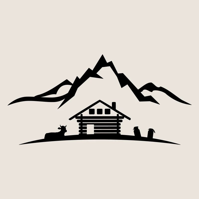 Landschaft - Berge Alm