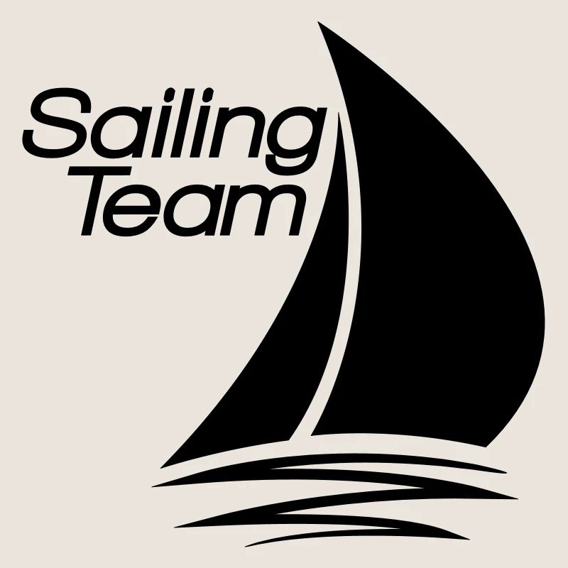 équipe voile conception de logo bateau à voile nav