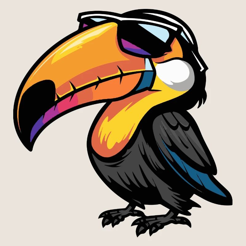 Toucan Bird Comic Cool