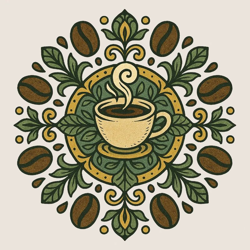 Kaffee-Mandala