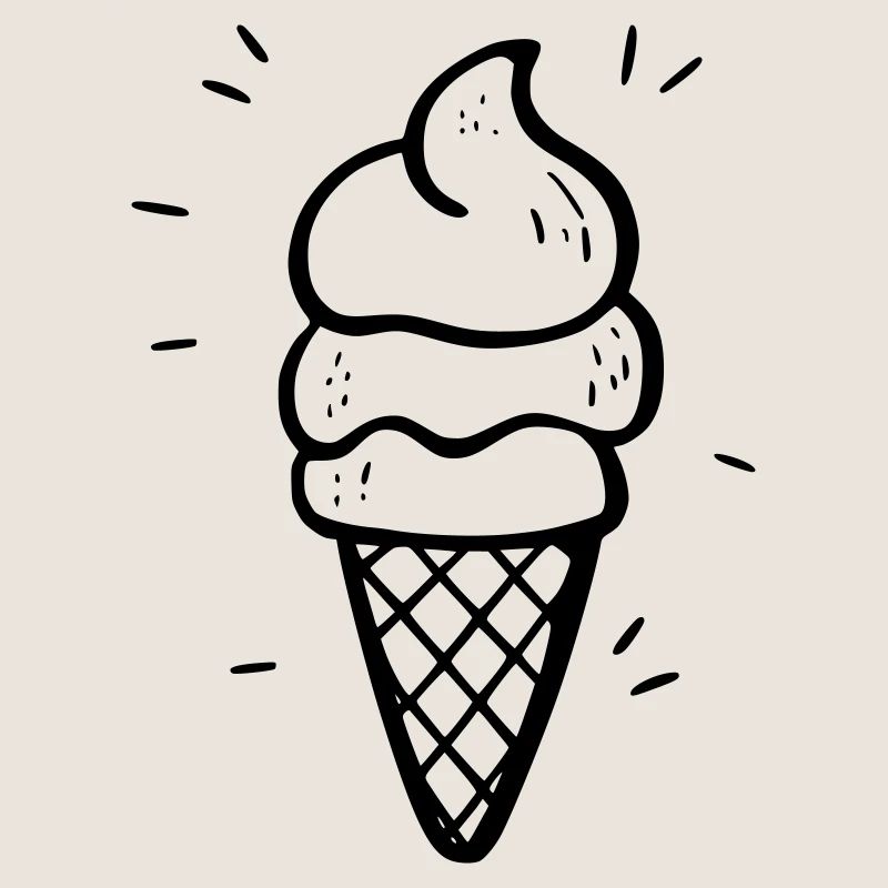 Eiscreme Cartoon – Süßes Sommer Design