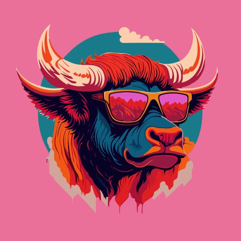 Bison feu de forêt