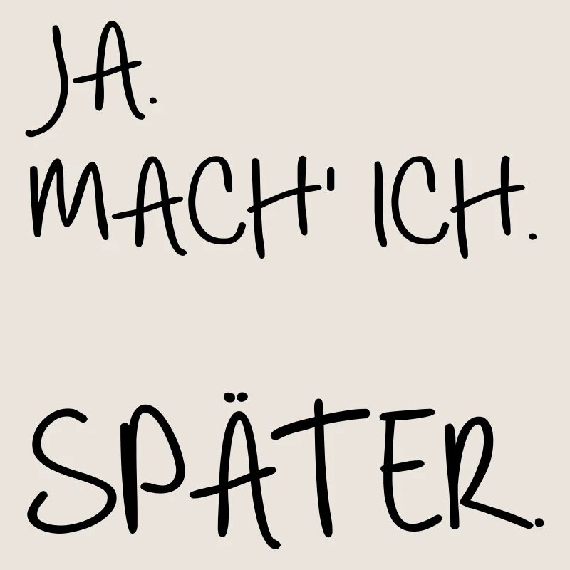 Prokrastination SPÄTER
