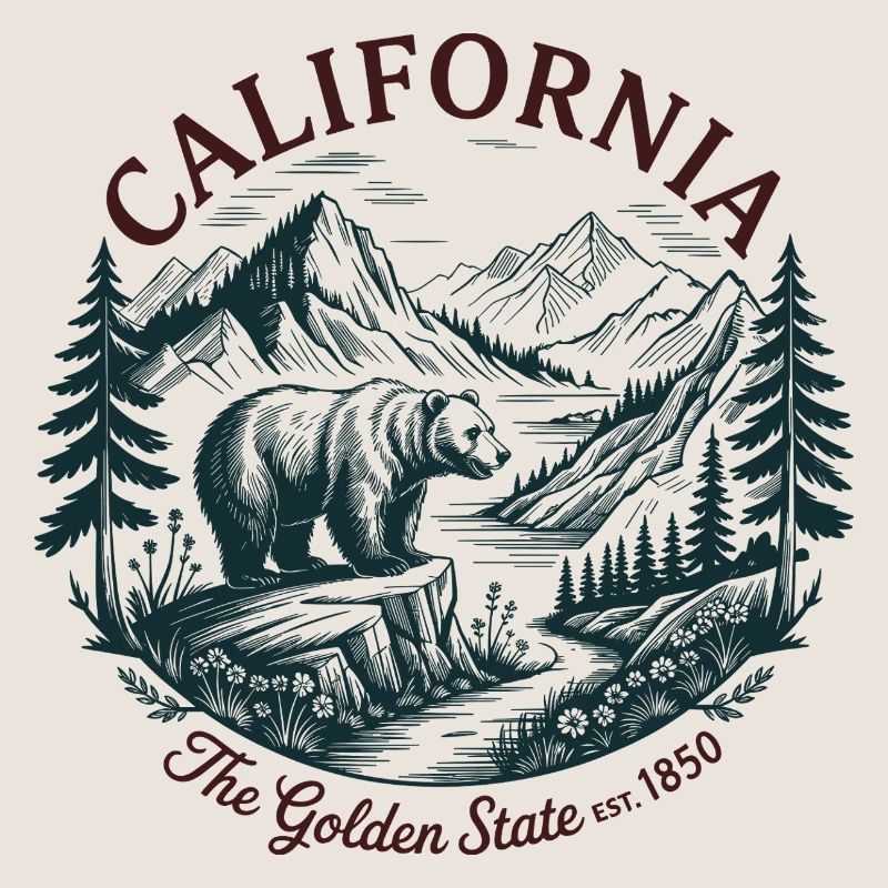 California Bear Mountain Abzeichen