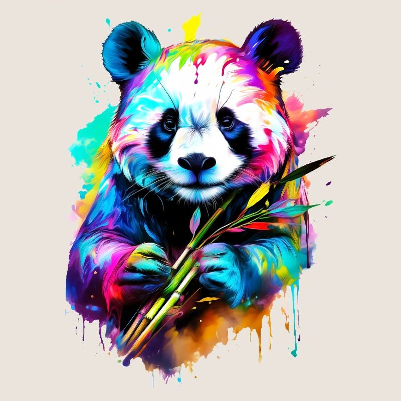 Bemalter Panda