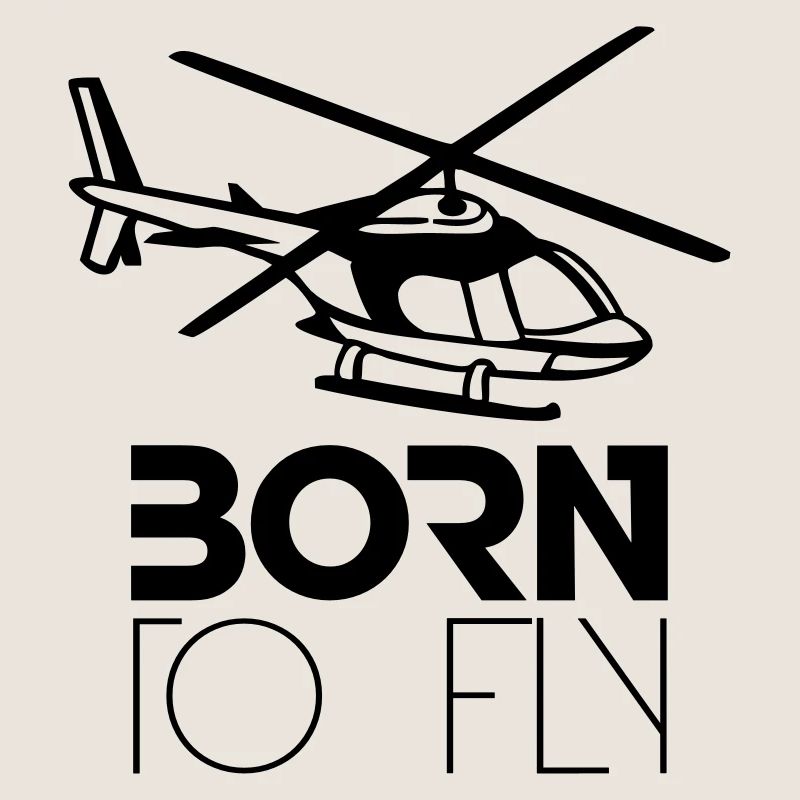 Né à voler Heli Logo