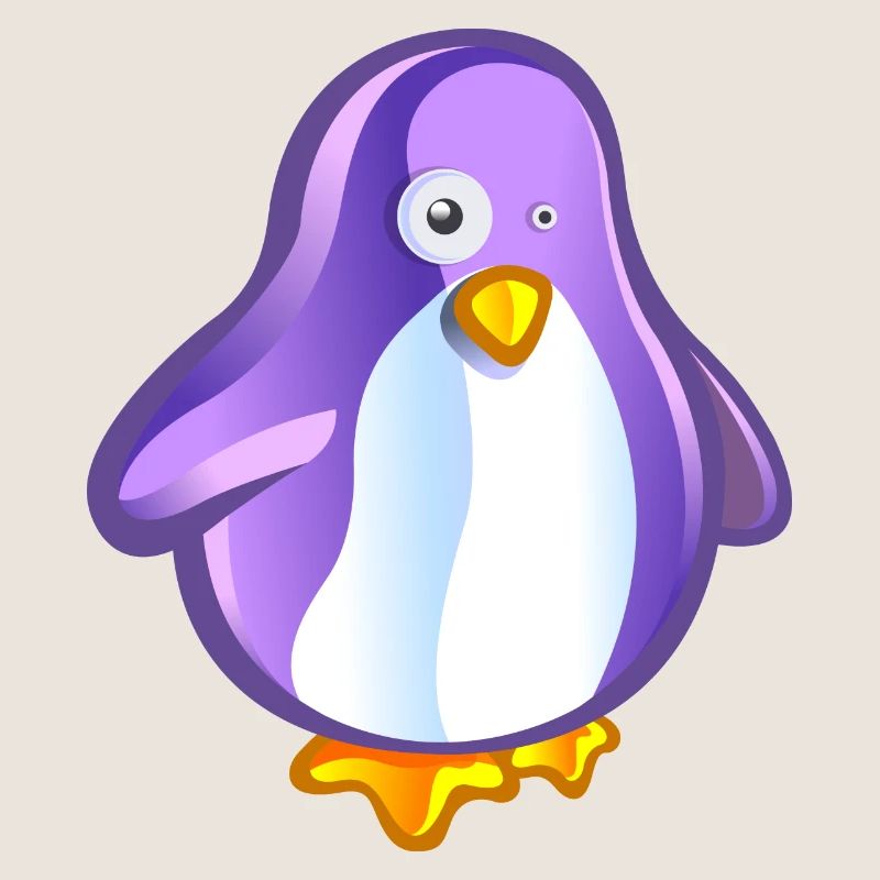lila Pinguin