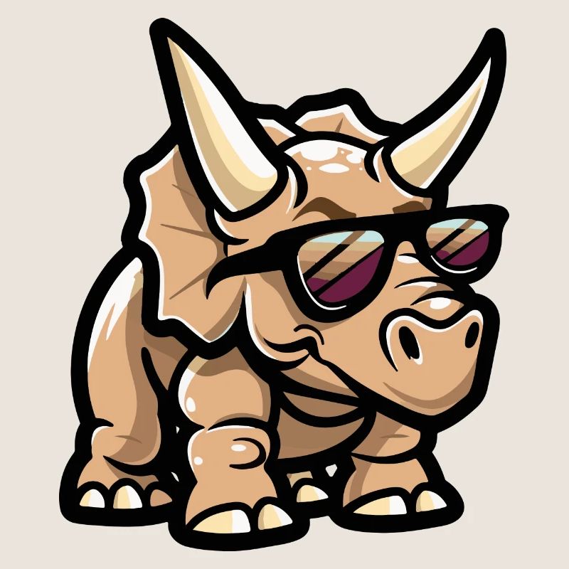 Dinosaurier triceratops Comic Cool