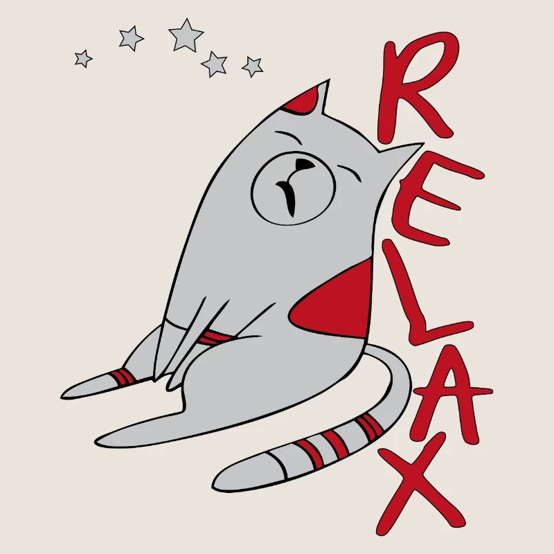 Cat relaxing