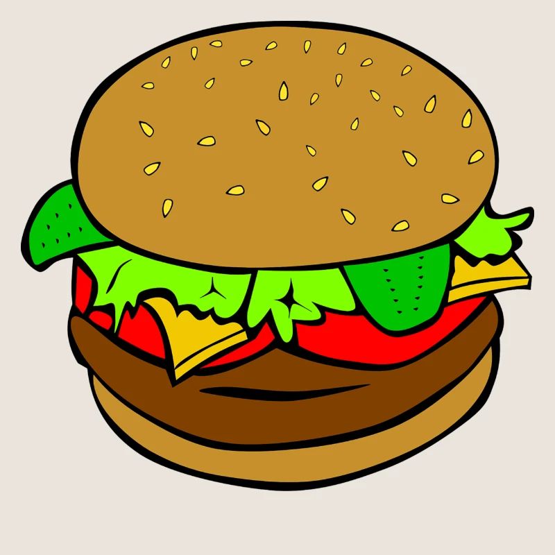 Burger Hamburger idée cadeau repas de restauration rapide