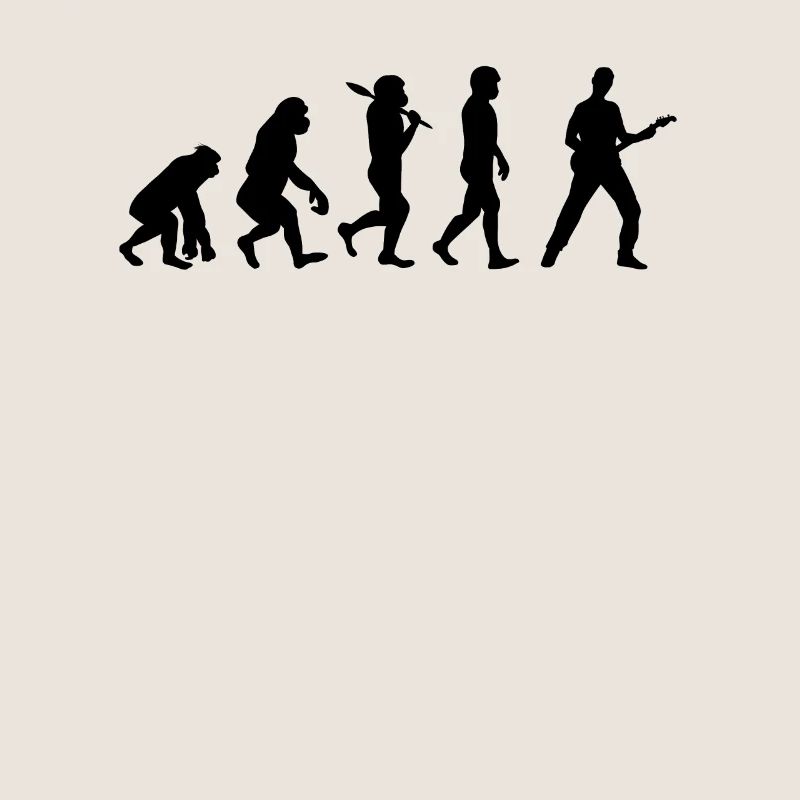Musik Gitarre Evolution Geschenkidee