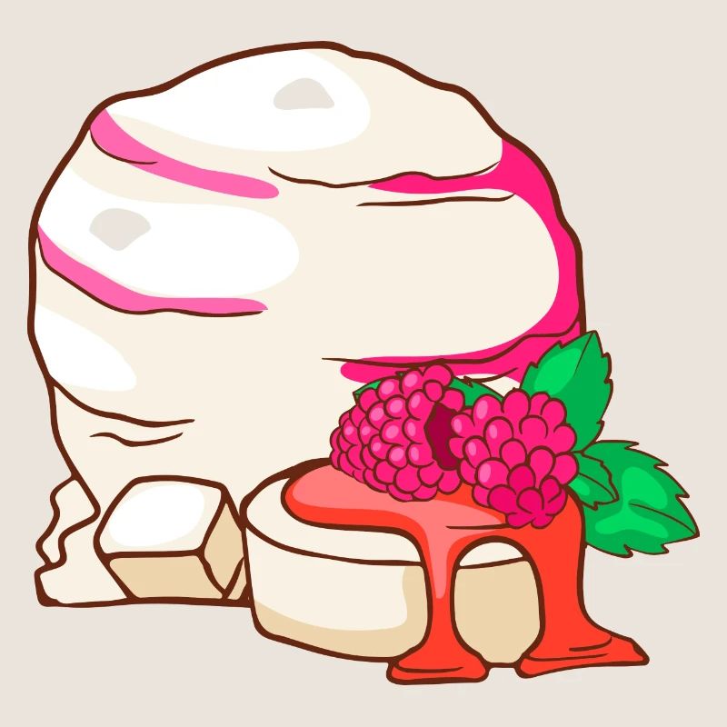 Panna cotta Eis Speiseeis Eiskrem Eiscreme