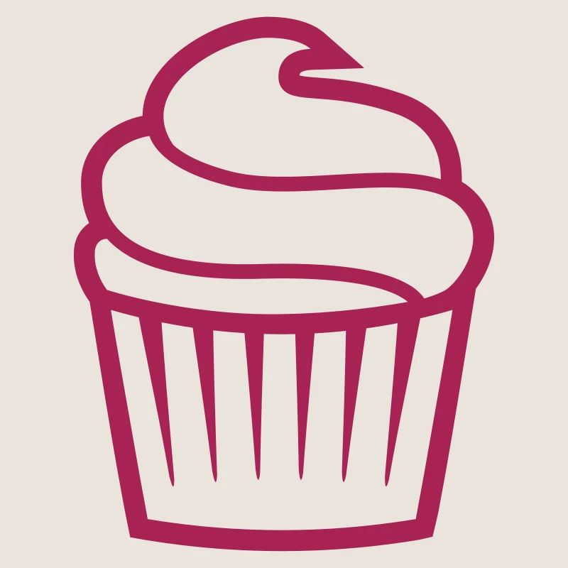 Cupcake einfarbig