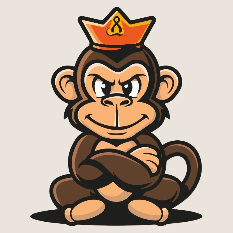 Affe Cartoon Krone