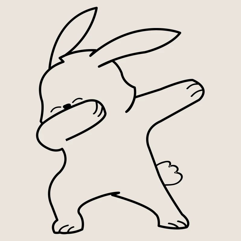 dabbing bunny