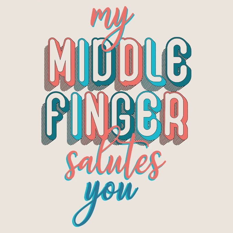 Mein Mittelfinger begrüßt dich