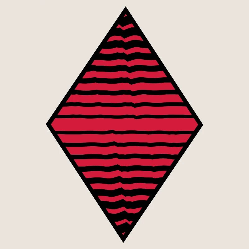 Rhombus form strokes pattern many lines