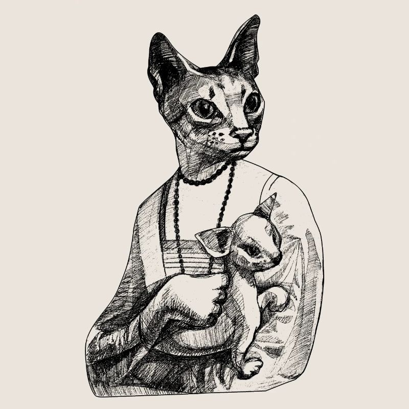 Majesty with kitty