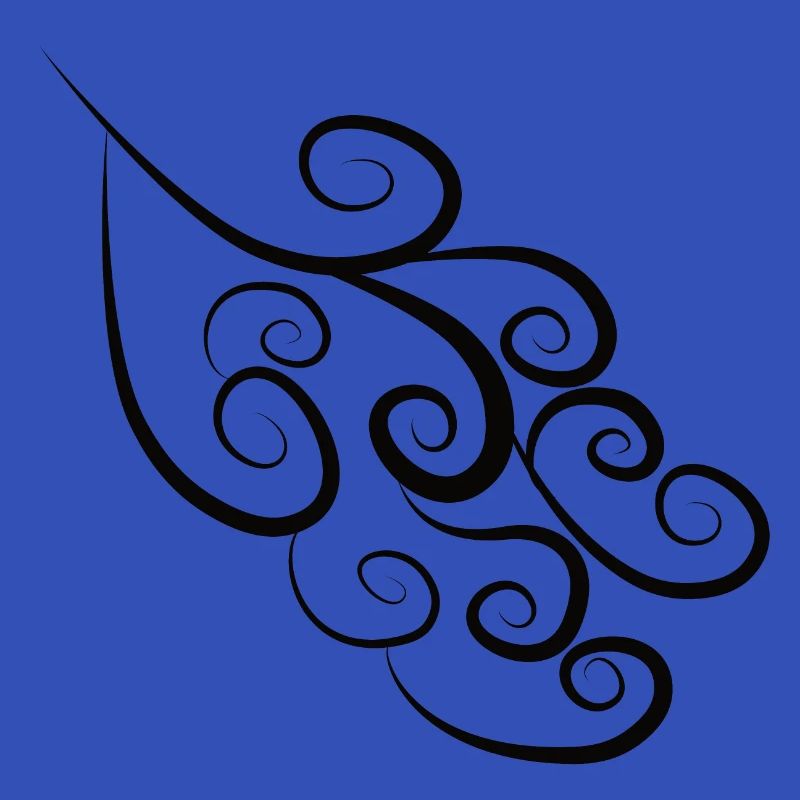 Muster Spiralen Schwarz
