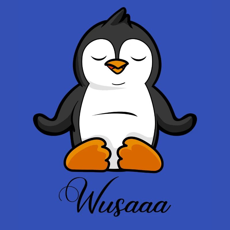Auszeit Durchatmen Wusaaa Pinguin