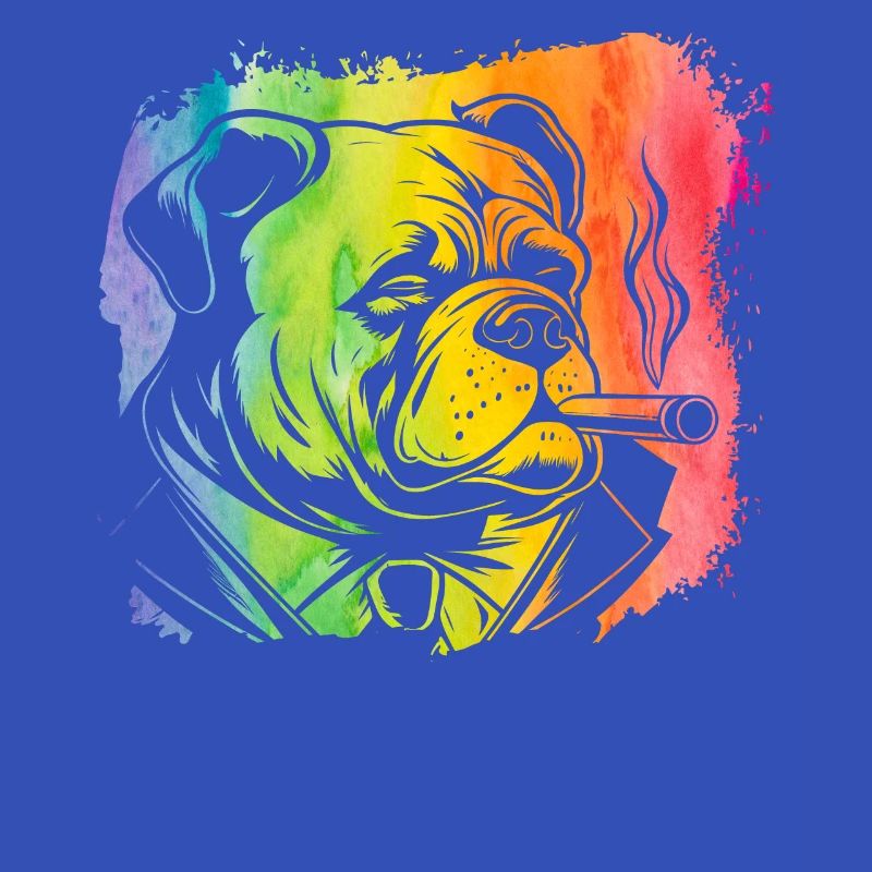 Englische Bulldogge Retro