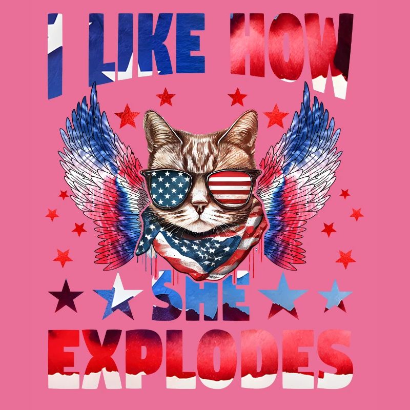 I like how she explodes