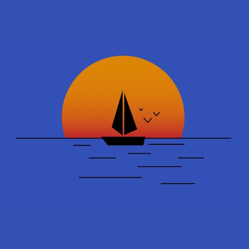Segelboot am Meer