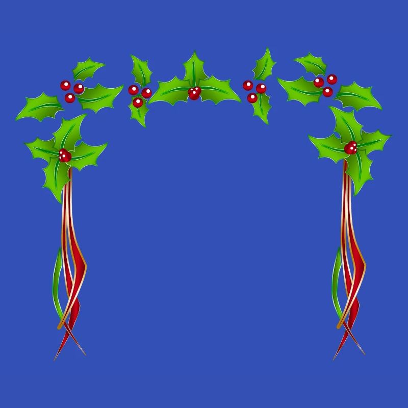 Christmas Holly Rahmen
