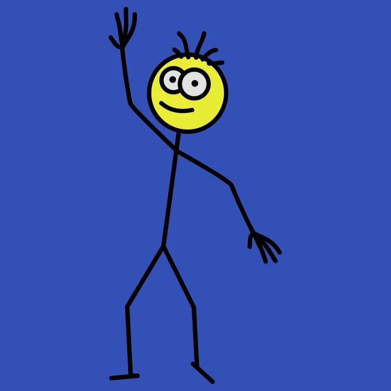 Happy Stick Figure