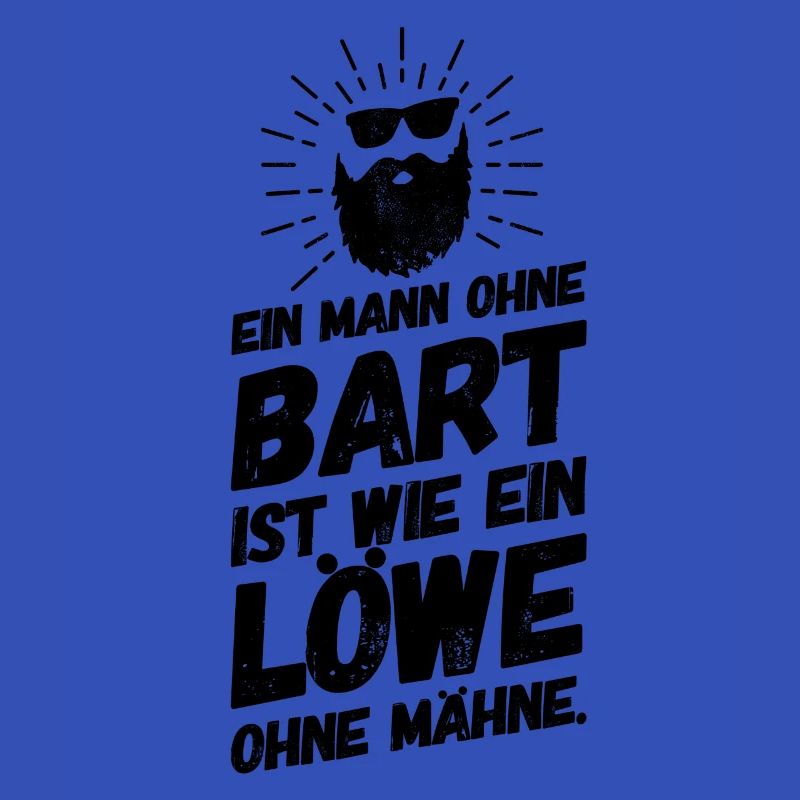 Bart bärtig Vollbart Lustige Sprüche Löwe