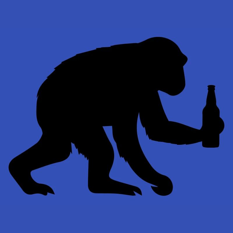 affe silhouette bier