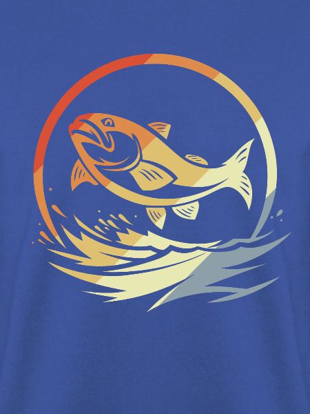 Angeln Retro Stil