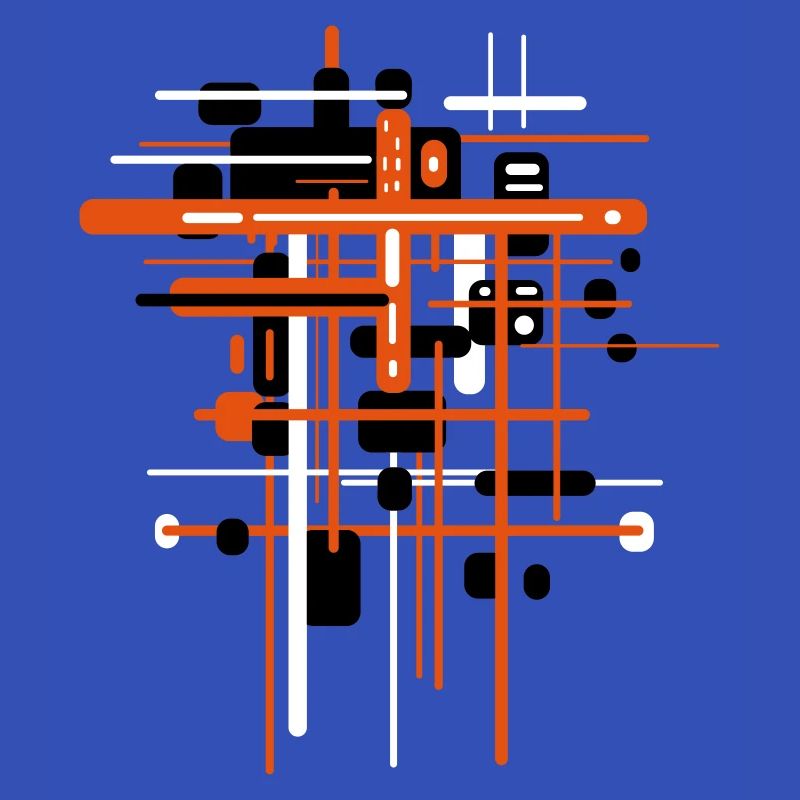 Bauhaus Baustelle - Muster Abstrakt