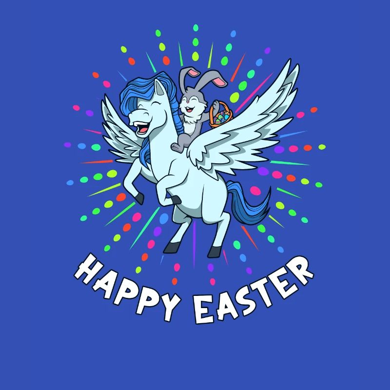 Easter rides on Pegasus - Happy Easter