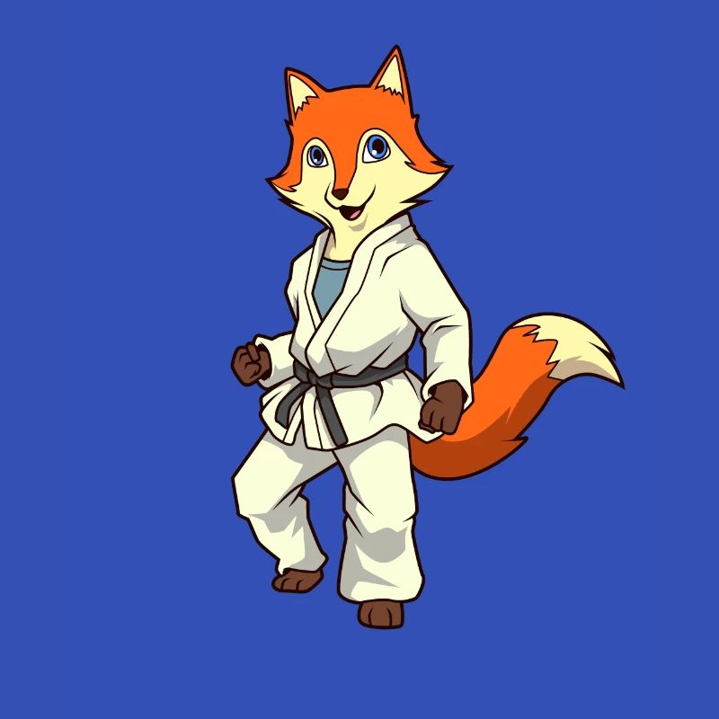 Comic Fuchs makes judo