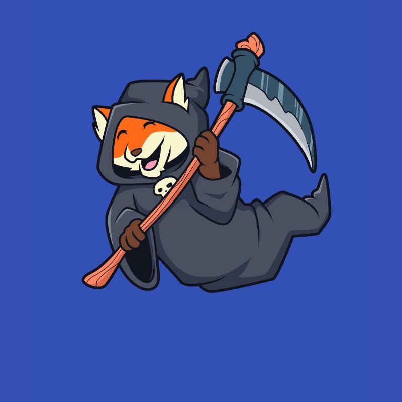 Niedlicher Fuchs Sensenmann