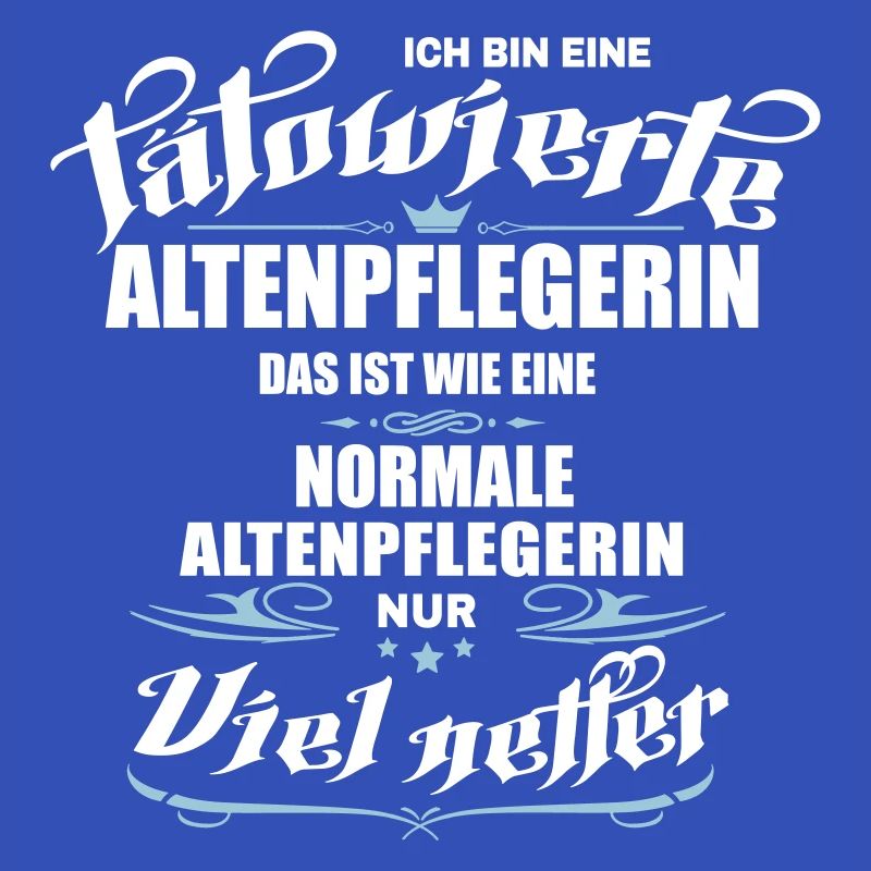 Tätowierte Altenpflegerin ist netter!