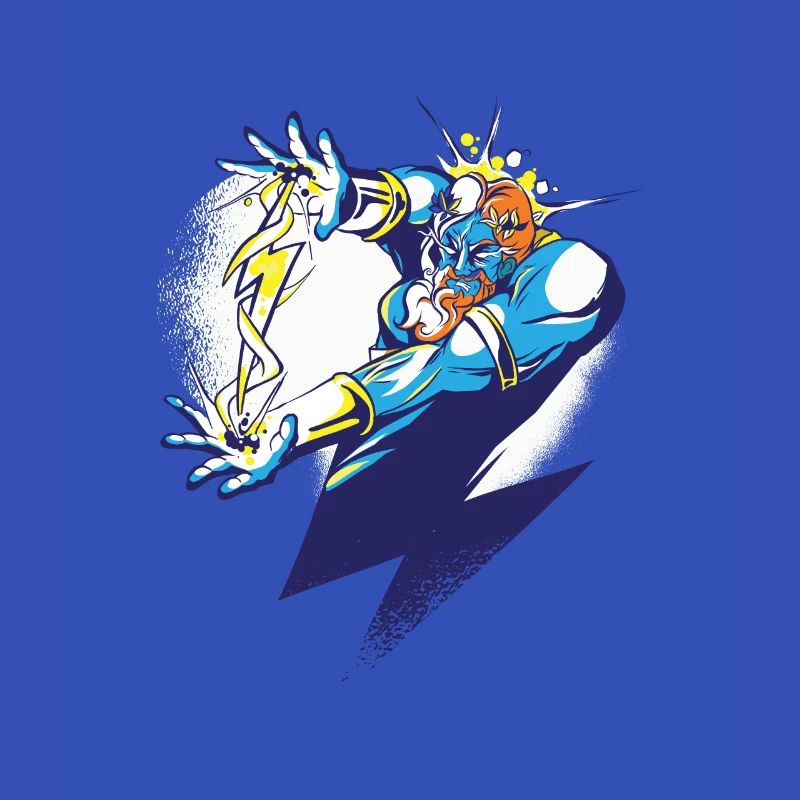 Zeus divinité motif éclair