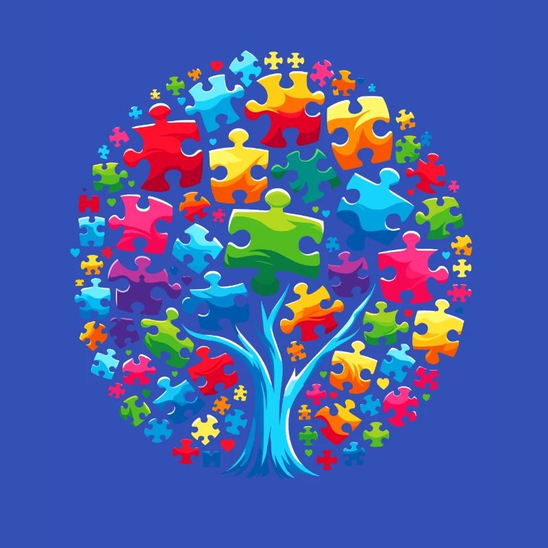 Autism Awareness puzzles piece