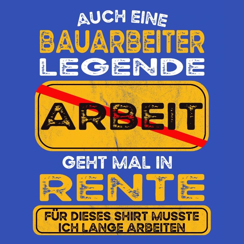 Bauarbeiter lustiges Rente Pension