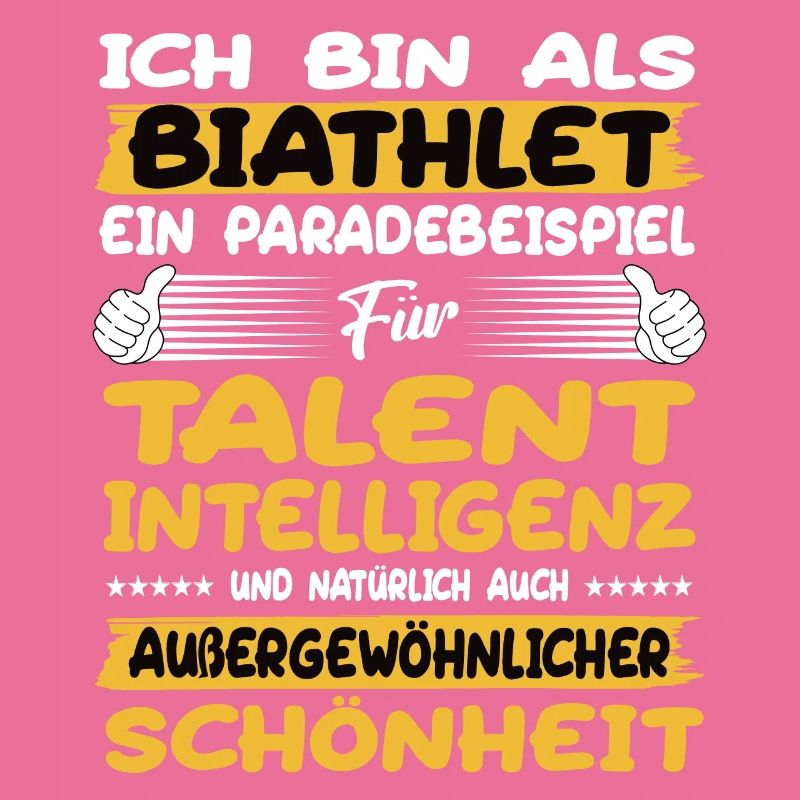 Biathlet ein Paradebeispiel Biathlon