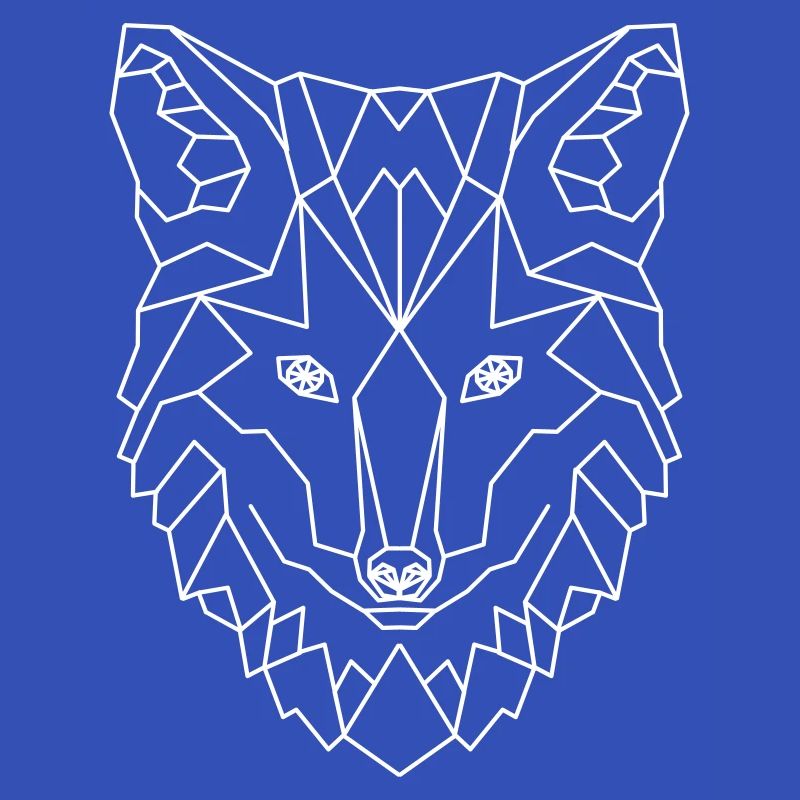 Fuchs Wolf Hund Geometric