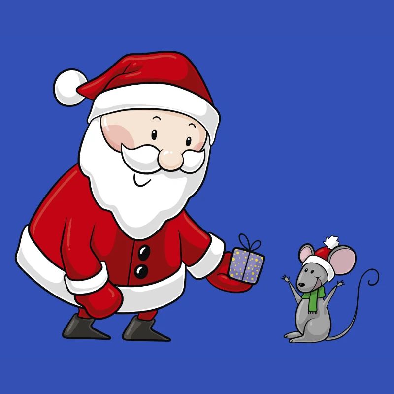 Süßer Comic Weihnachtsmann