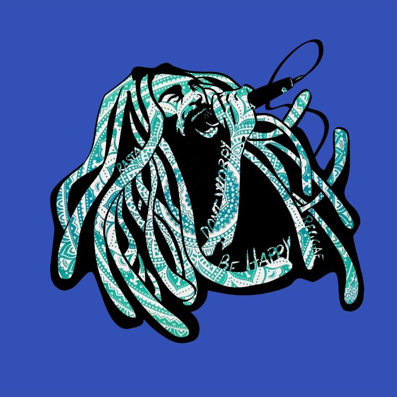 lettrage du logo rastaman
