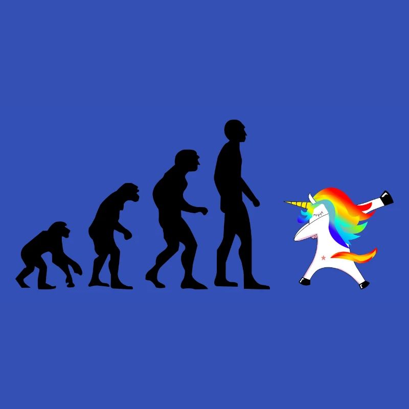 Evolution Dab Dabbing Einhorn Unicorn