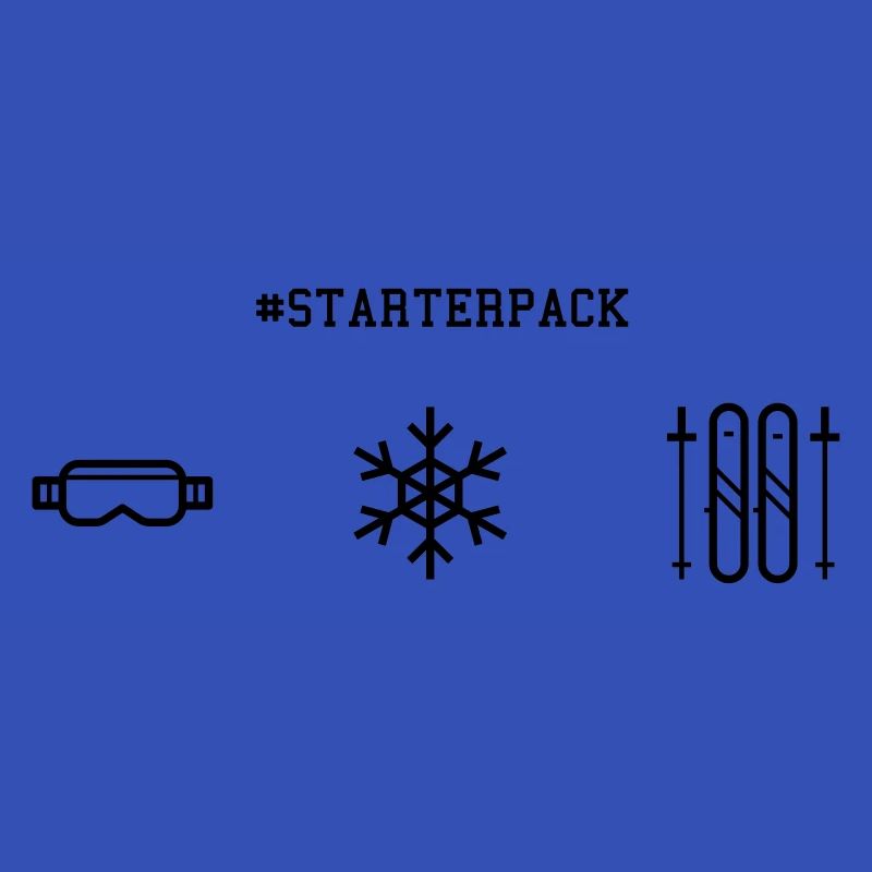 Starterpack Skifahrer
