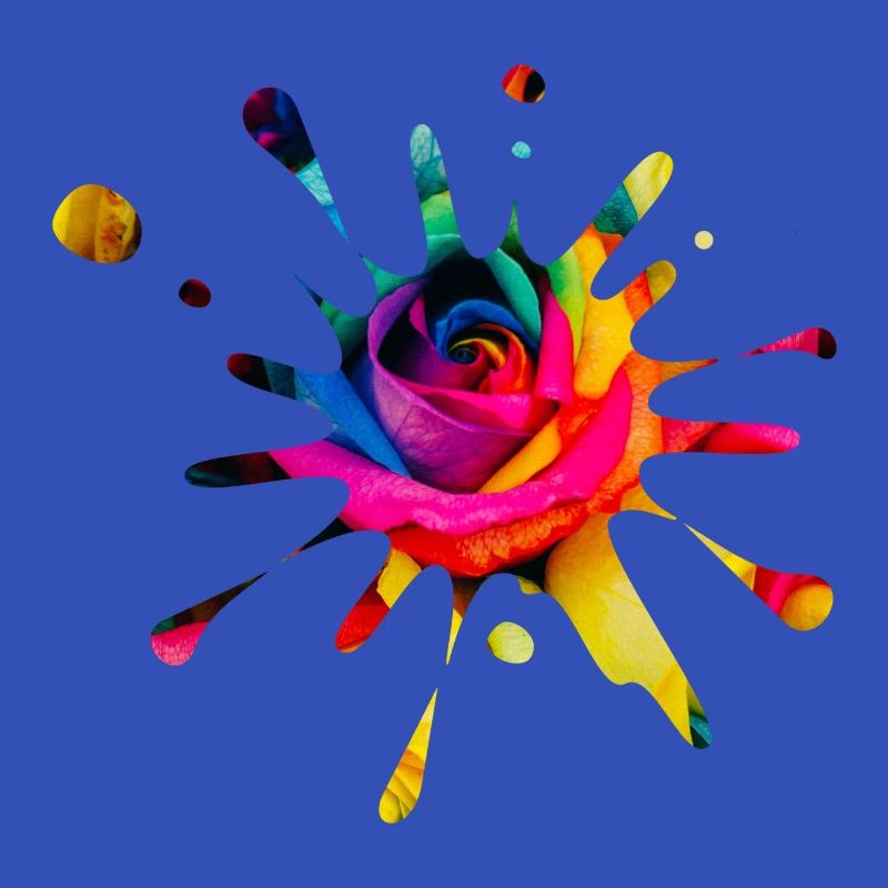Splash Rose - Farbklecks